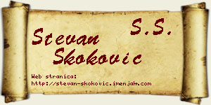 Stevan Skoković vizit kartica